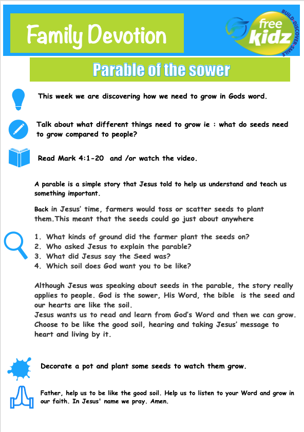 Screenshot parable of sower