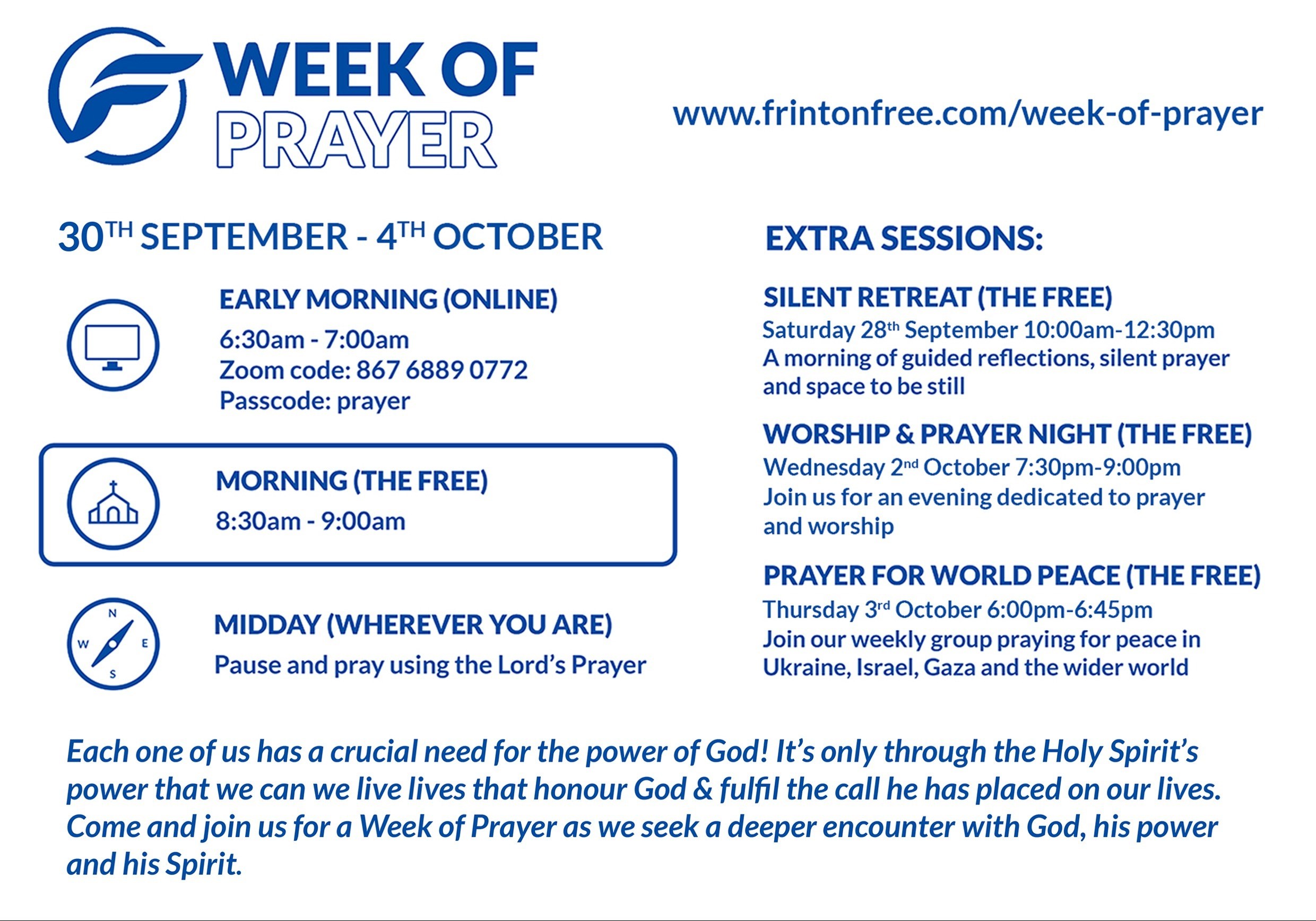 Week of prayer Leaflets